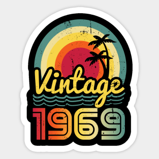 Vintage 1969 Made in 1969 54th birthday 54 years old Gift Sticker